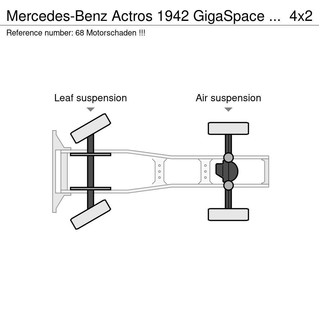 Mercedes-Benz Actros 1942 GigaSpace / Motorschaden !!! Truck Tractor Units