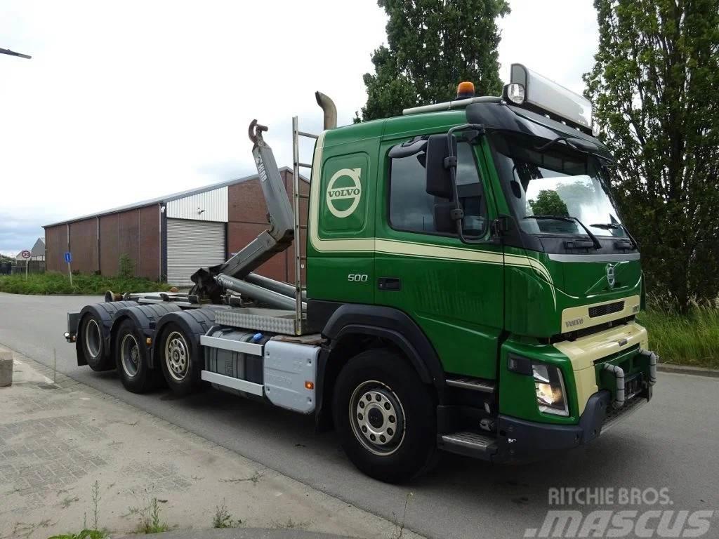 Volvo FMX 500 8X2 EURO 6 / HAAKSYSTEEM / PERFECT CONDITI Hook lift trucks