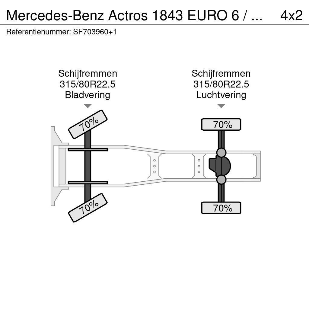Mercedes-Benz Actros 1843 EURO 6 / PTO Truck Tractor Units