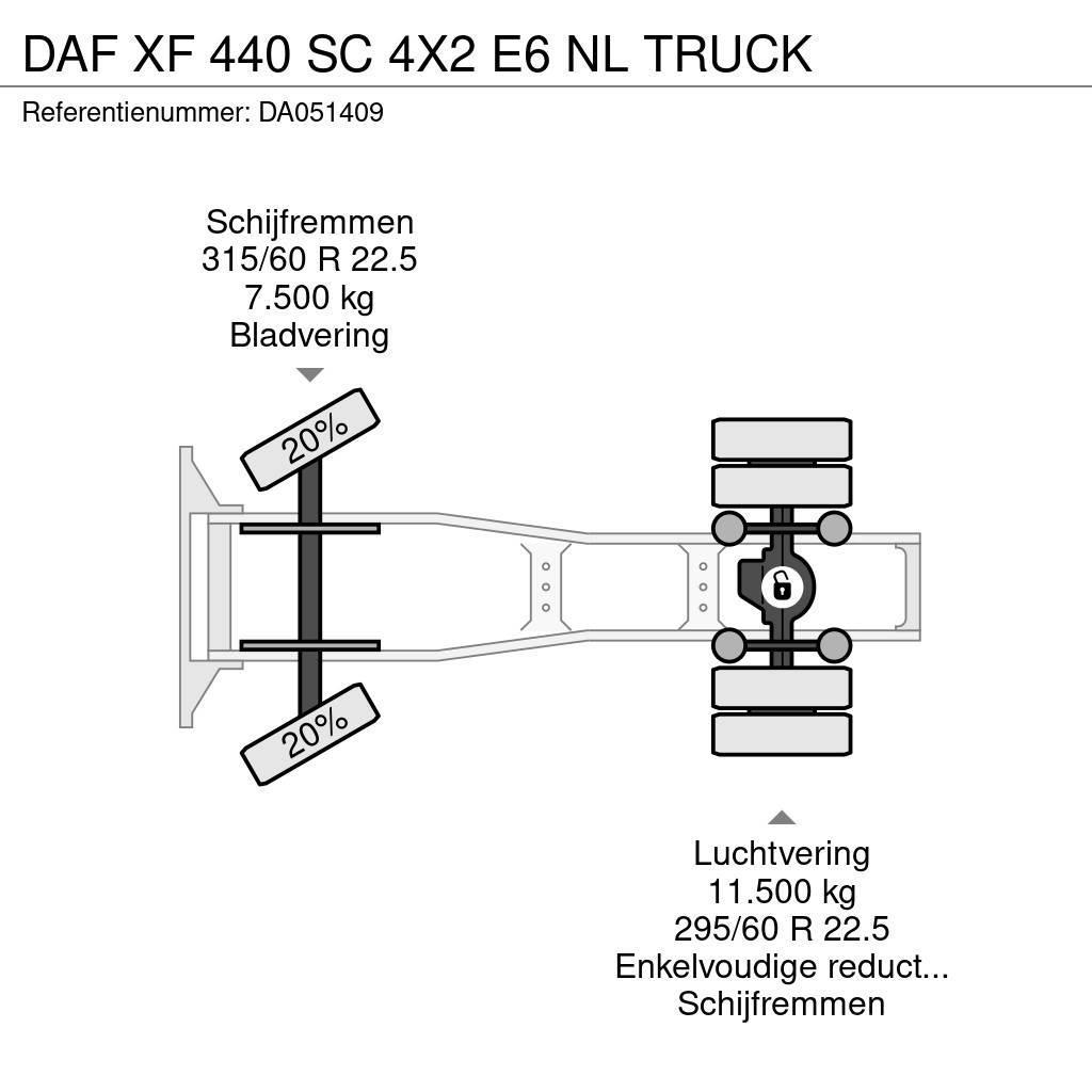 DAF XF 440 SC 4X2 E6 NL TRUCK Truck Tractor Units
