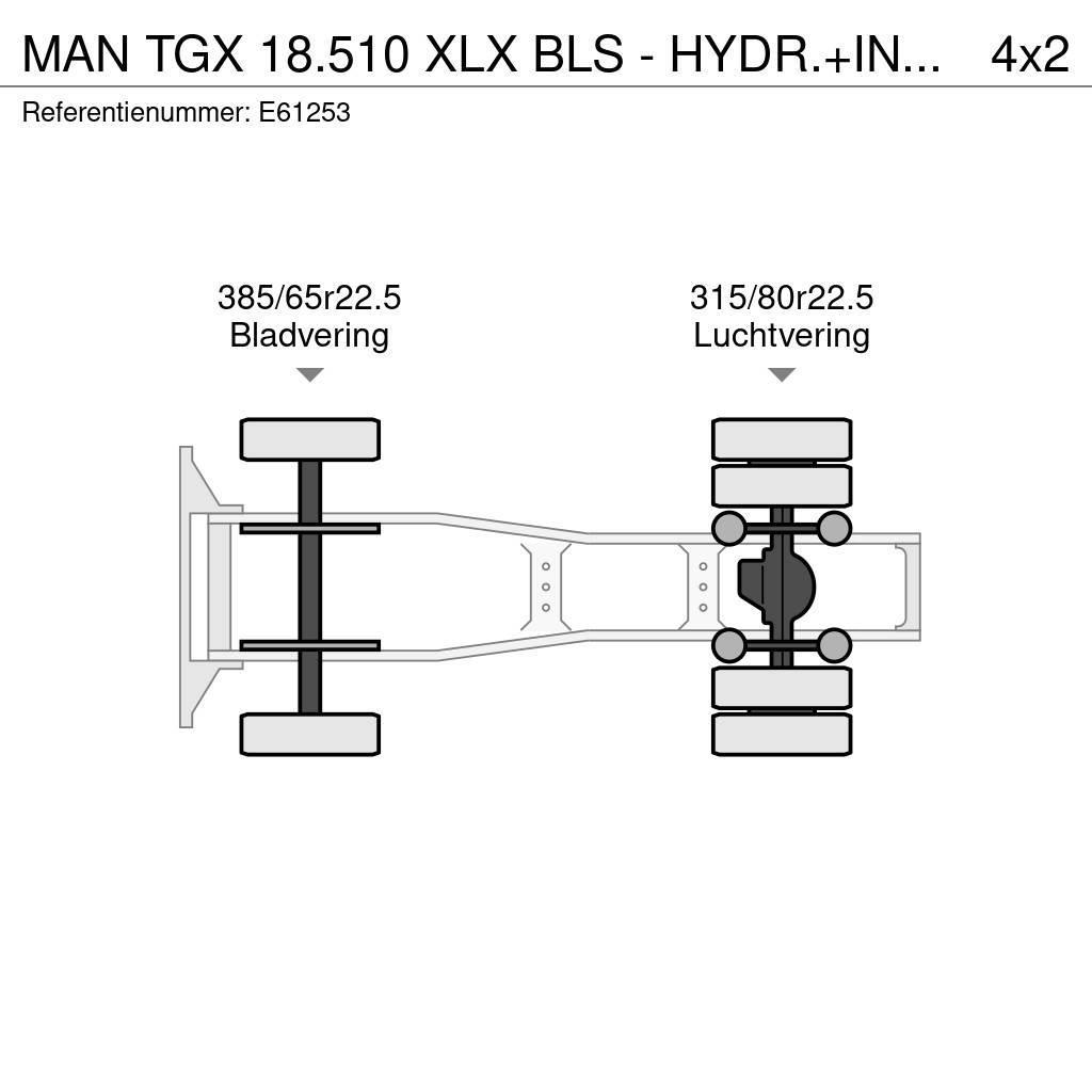 MAN TGX 18.510 XLX BLS - HYDR.+INTARDER Truck Tractor Units
