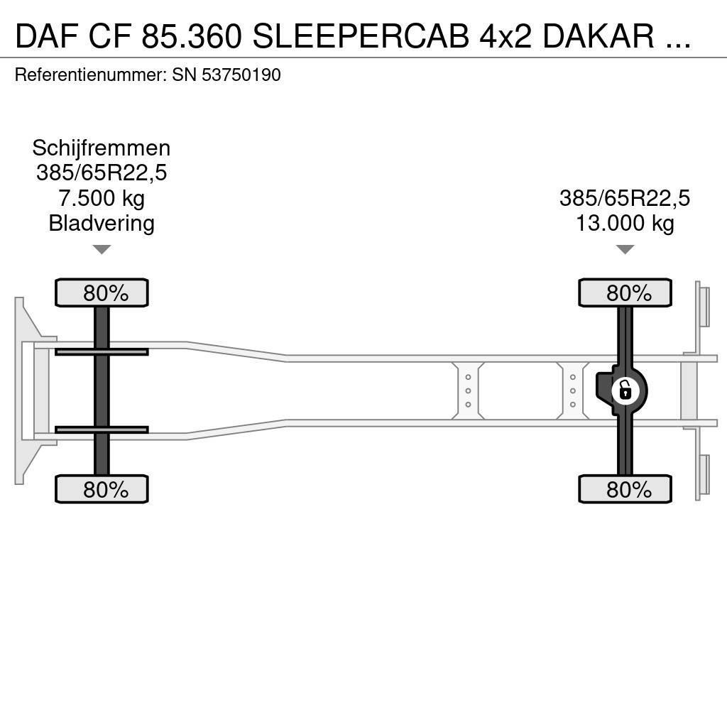 DAF CF 85.360 SLEEPERCAB 4x2 DAKAR EDUCATION TRUCK (ZF Van Body Trucks