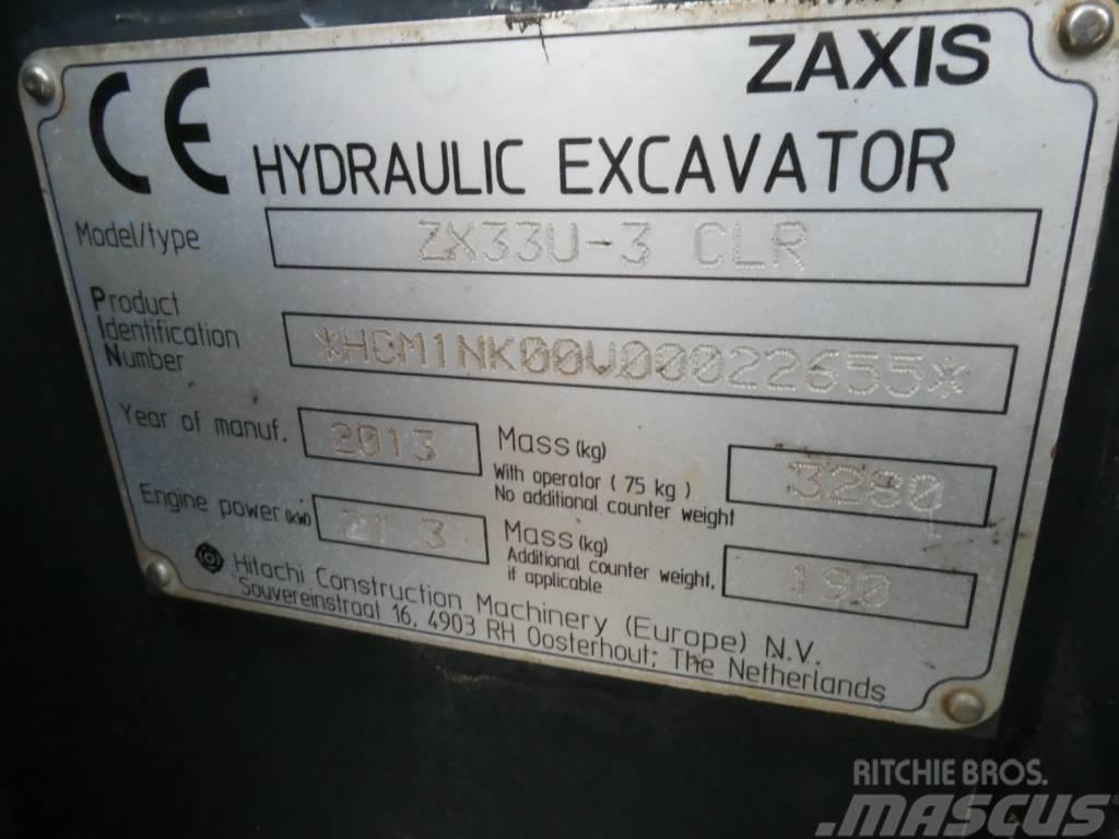 Hitachi ZX 33 U CLR Mini excavators < 7t