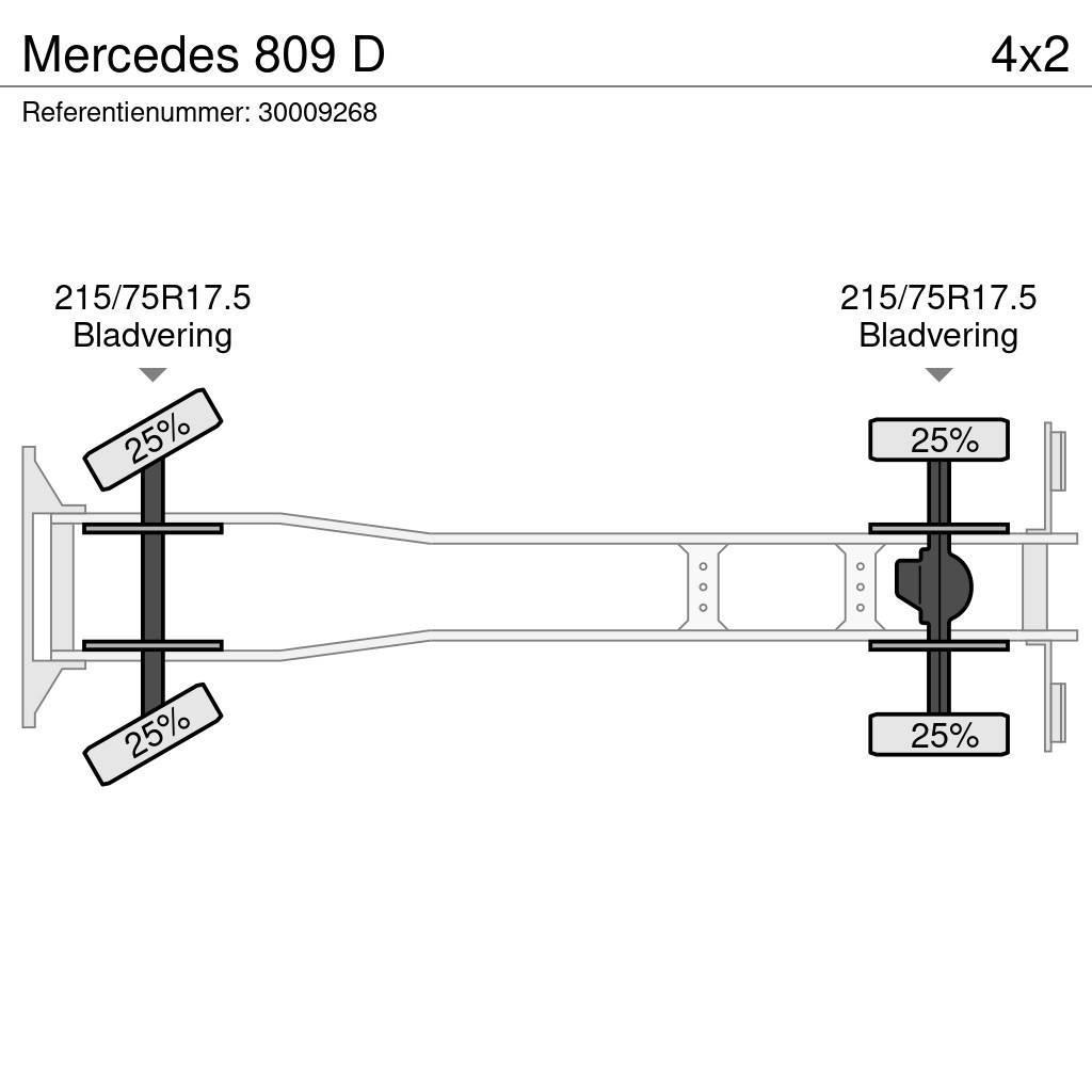 Mercedes-Benz 809 D Flatbed/Dropside trucks