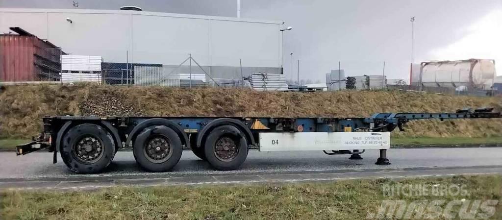 Krone Chassis Gooseneck Extendible Containerframe/Skiploader semi-trailers