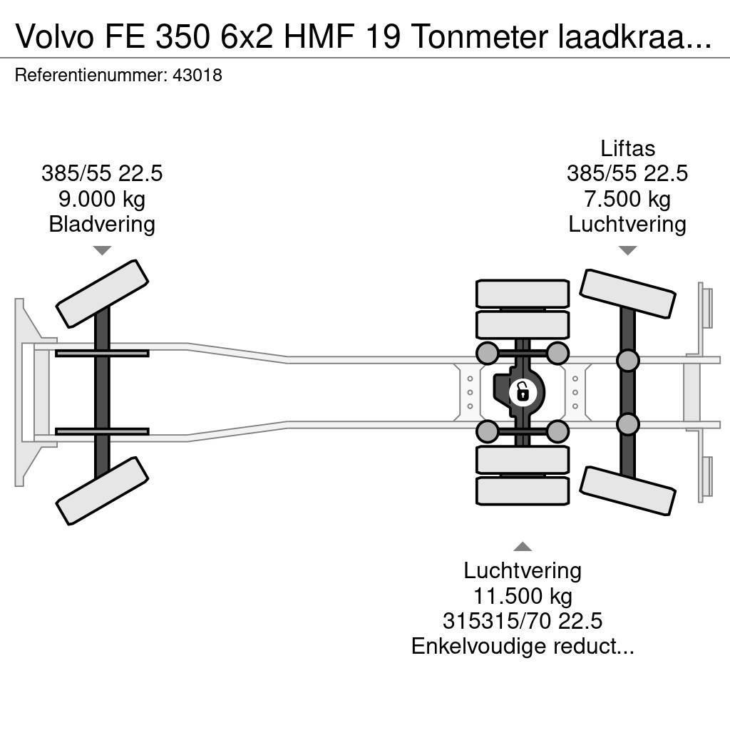 Volvo FE 350 6x2 HMF 19 Tonmeter laadkraan New and Unuse Hook lift trucks