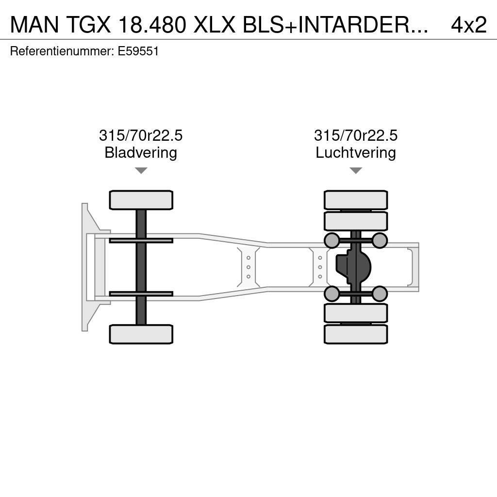 MAN TGX 18.480 XLX BLS+INTARDER+E5 Truck Tractor Units