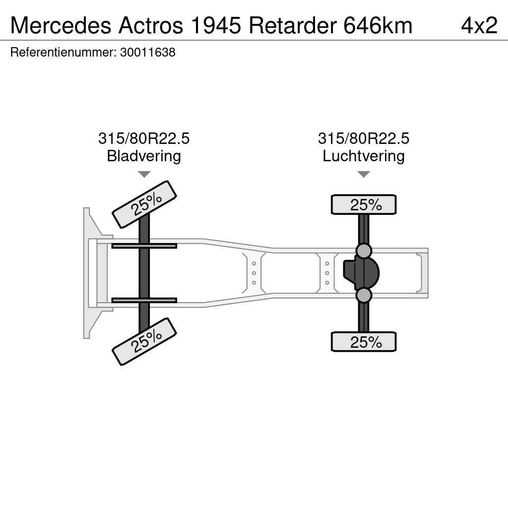 Mercedes-Benz Actros 1945 Retarder 646km Truck Tractor Units