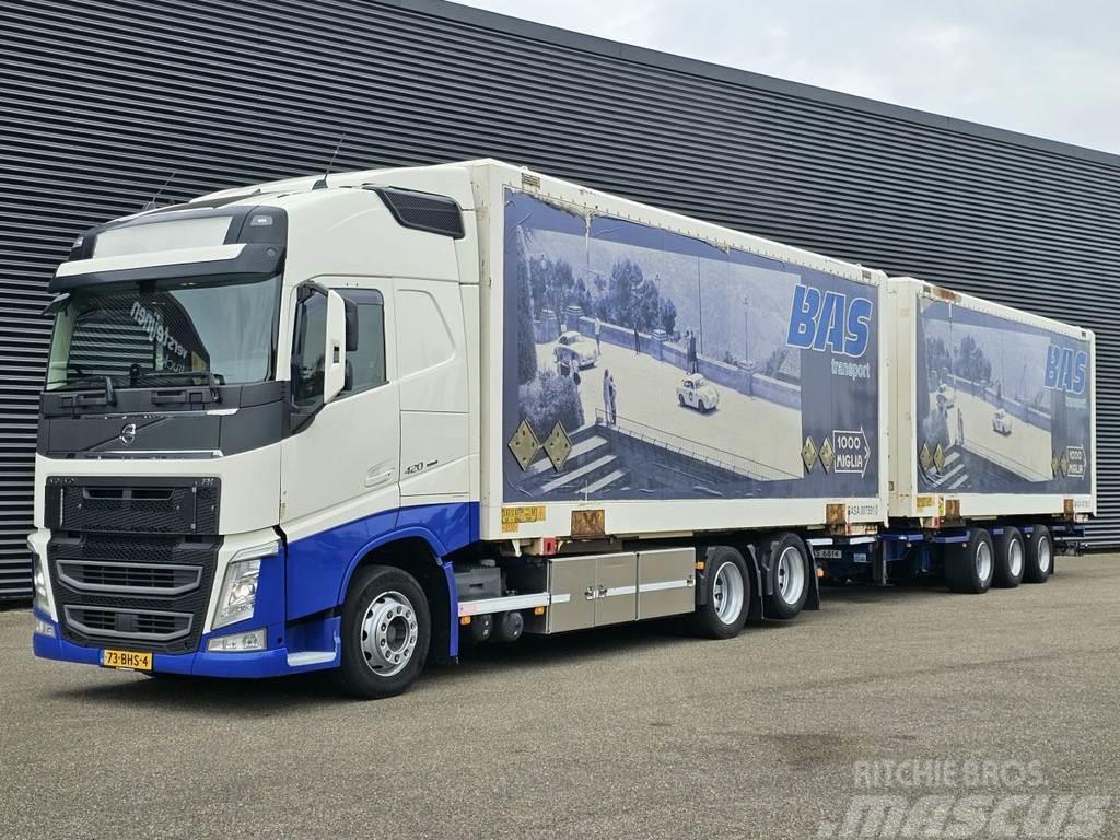 Volvo FH 420 6x2 / COMBI / BDF / BOX / GROENEWEGEN TRAIL Van Body Trucks
