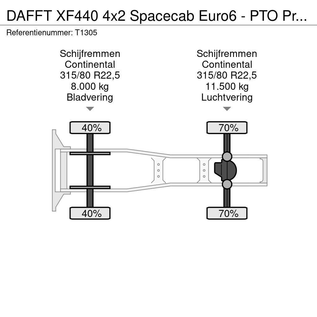 DAF FT XF440 4x2 Spacecab Euro6 - PTO Prep - Alcoa Rim Truck Tractor Units