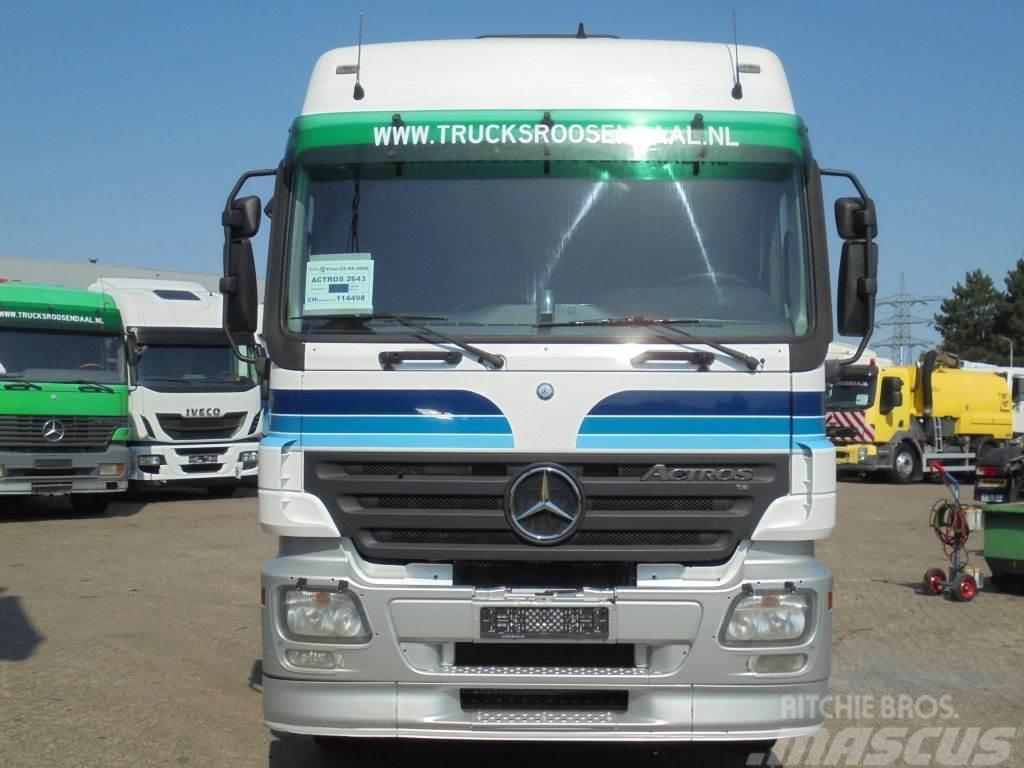Mercedes-Benz Actros 2643 + PTO + 6X2 Flatbed/Dropside trucks
