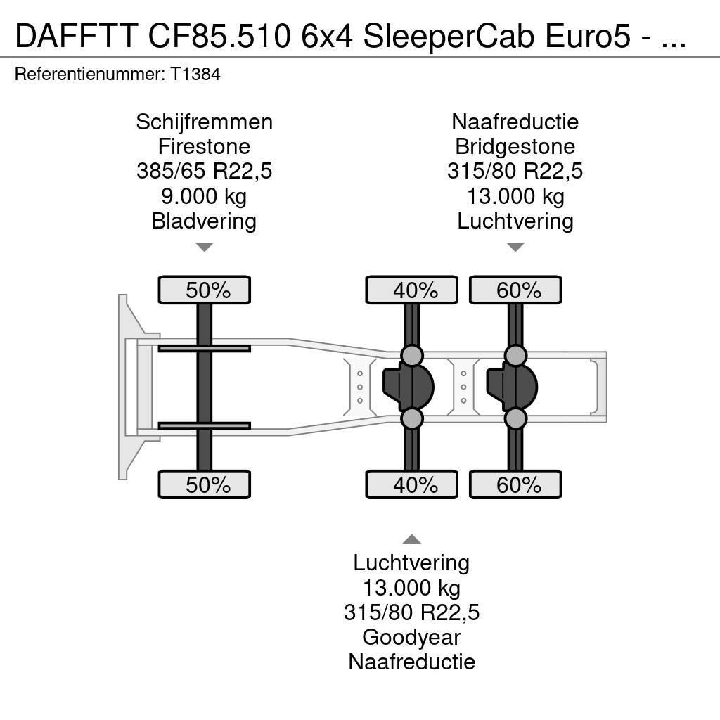 DAF FTT CF85.510 6x4 SleeperCab Euro5 - 189.000km Orig Truck Tractor Units