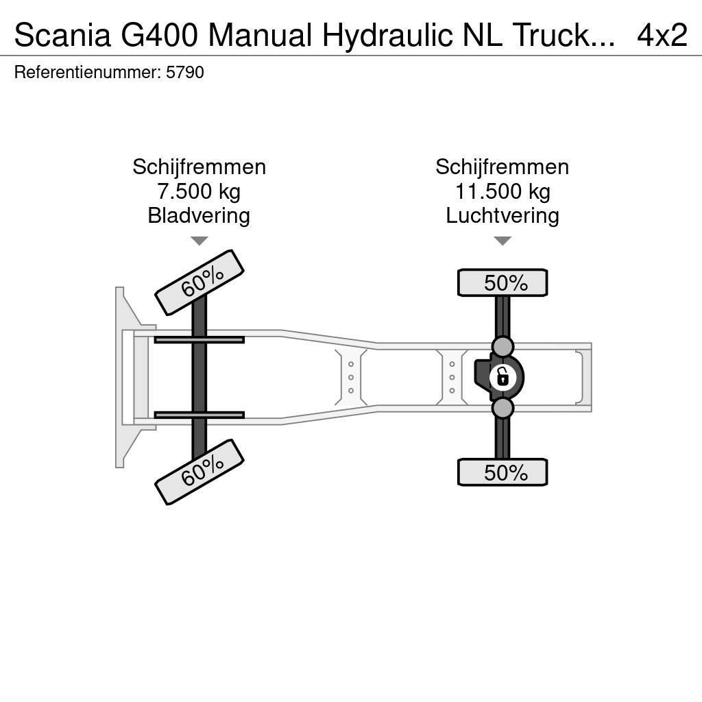 Scania G400 Manual Hydraulic NL Truck EURO 5 Truck Tractor Units