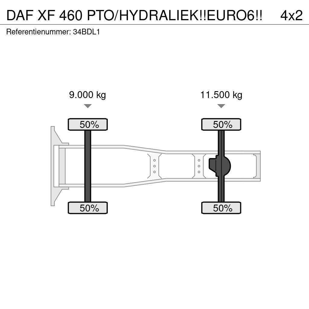 DAF XF 460 PTO/HYDRALIEK!!EURO6!! Truck Tractor Units