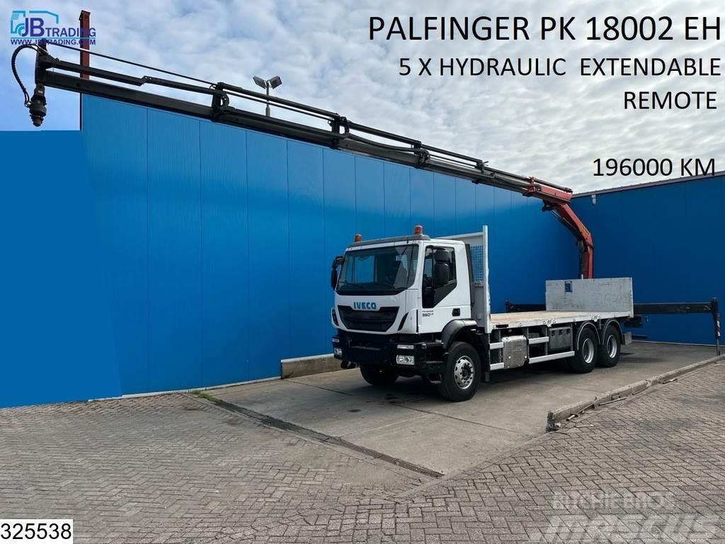 Iveco Trakker 360 6x4, Palfinger, Remote, Steel suspensi Flatbed/Dropside trucks