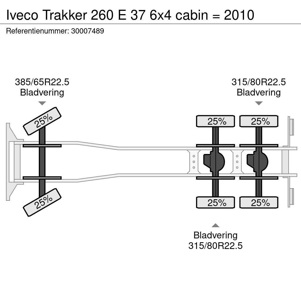 Iveco Trakker 260 E 37 6x4 cabin = 2010 Flatbed/Dropside trucks