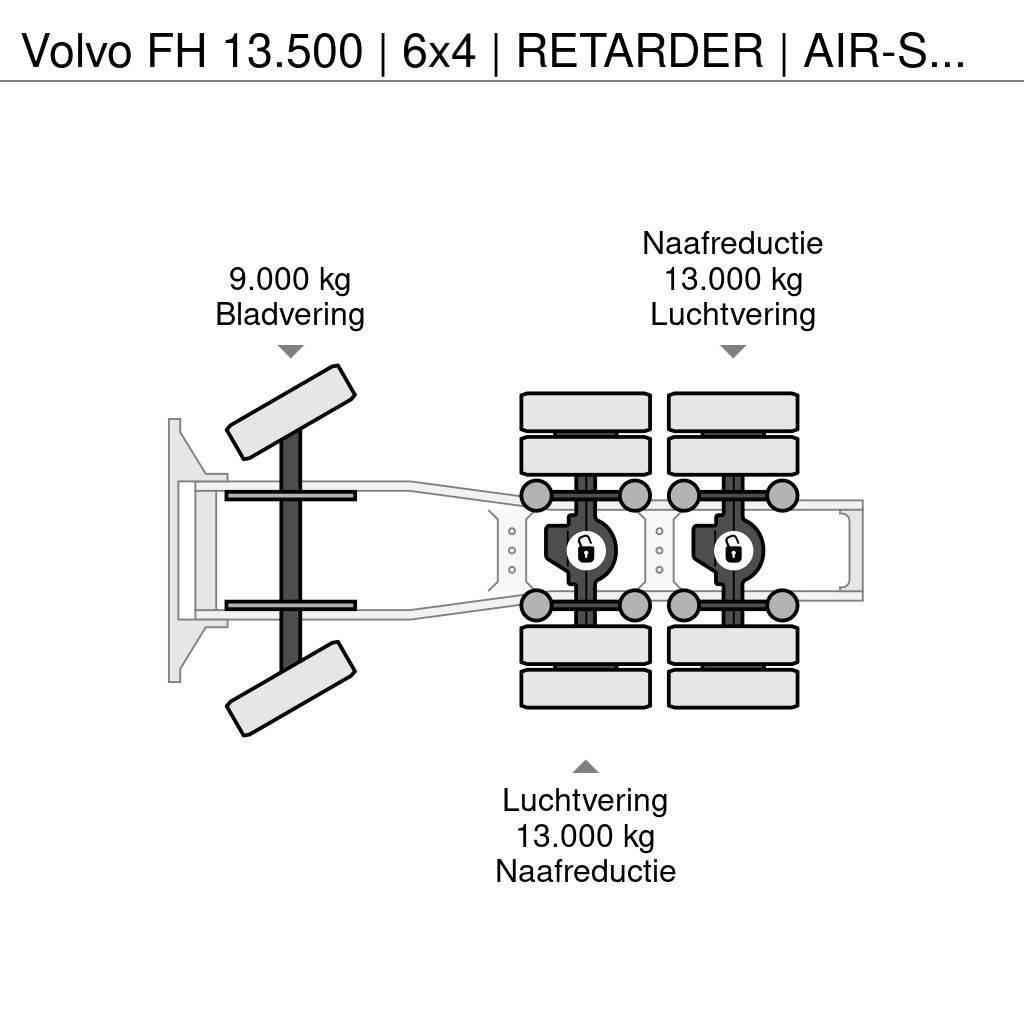Volvo FH 13.500 | 6x4 | RETARDER | AIR-SUSPENSION | 3'5 Truck Tractor Units