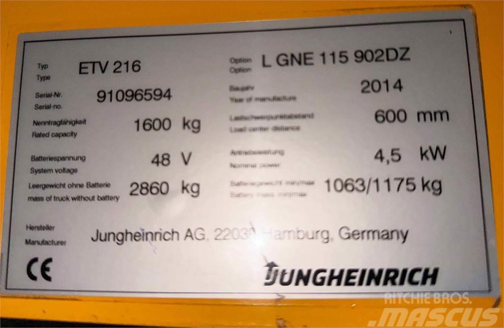 Jungheinrich ETV 216 - TRIPLEX - 9020MM HUB - 5.693 STD - NEUWE Mini excavators < 7t (Mini diggers)