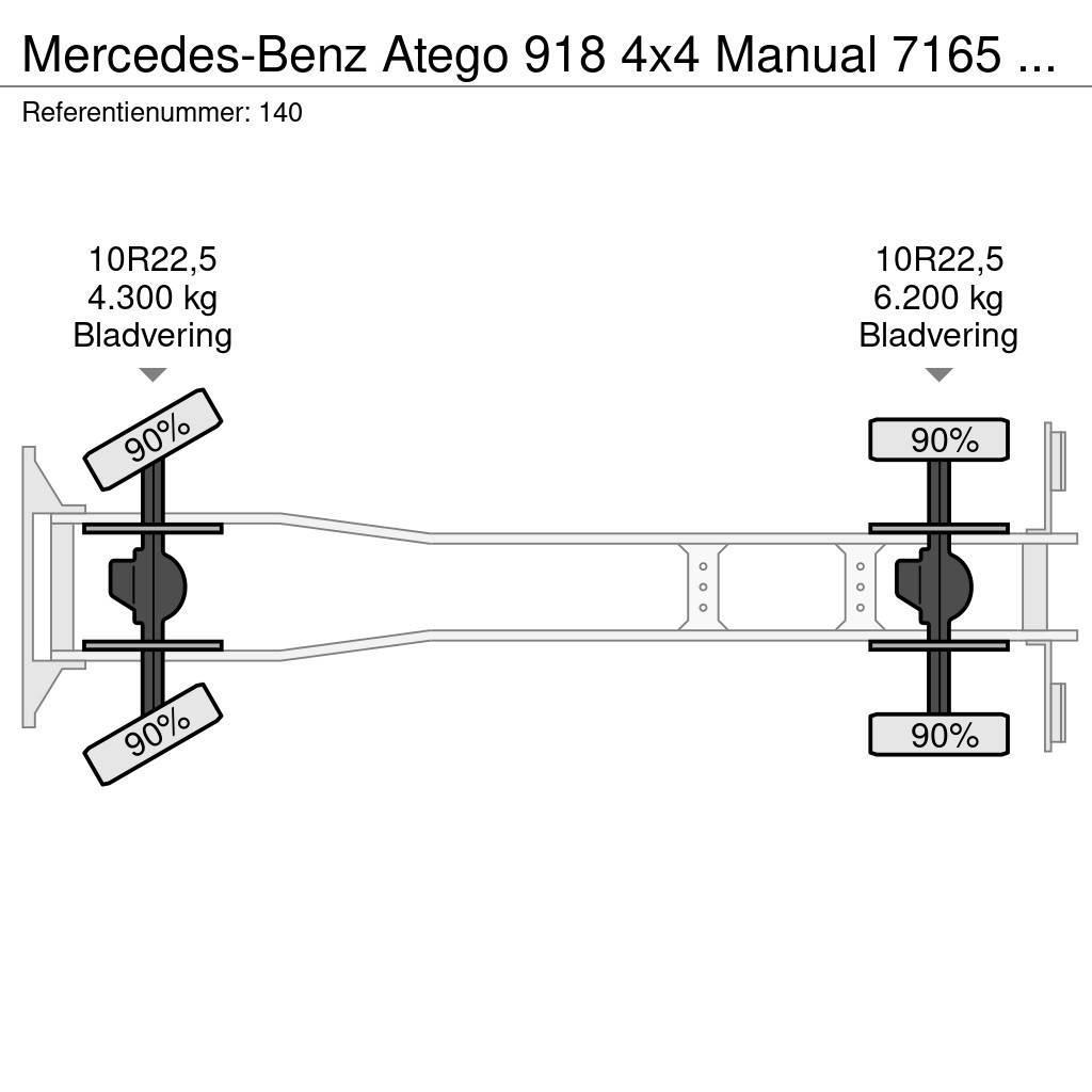 Mercedes-Benz Atego 918 4x4 Manual 7165 KM Generator Firetruck C Van Body Trucks