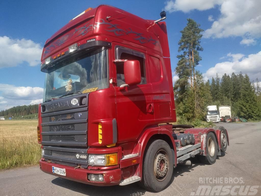 Scania R164 6x2 veturi,täysilmaj. kats 08/23 Truck Tractor Units