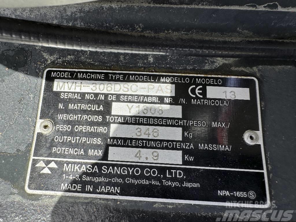 Mikasa MVH-306DS Yanmar Diesel Motor Rüttelplatte Vibrator compactors