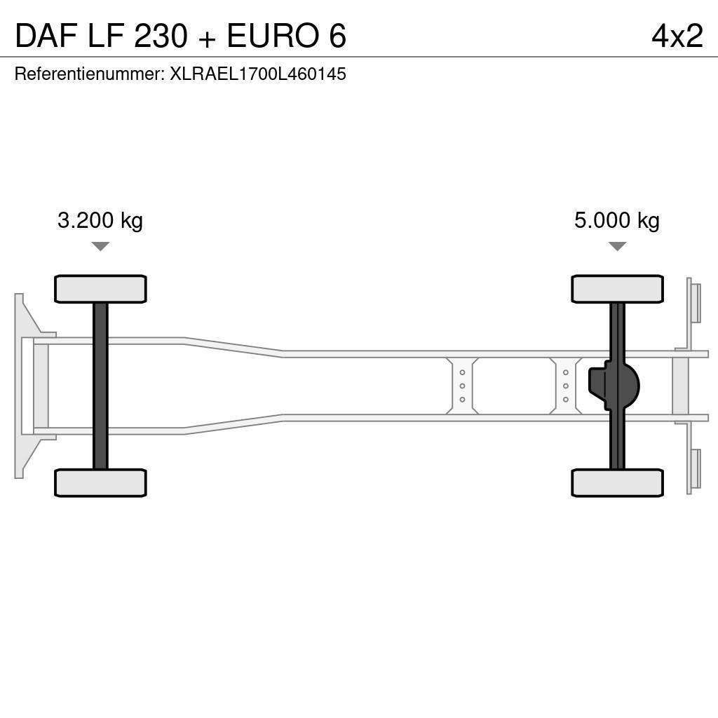 DAF LF 230 + EURO 6 Van Body Trucks