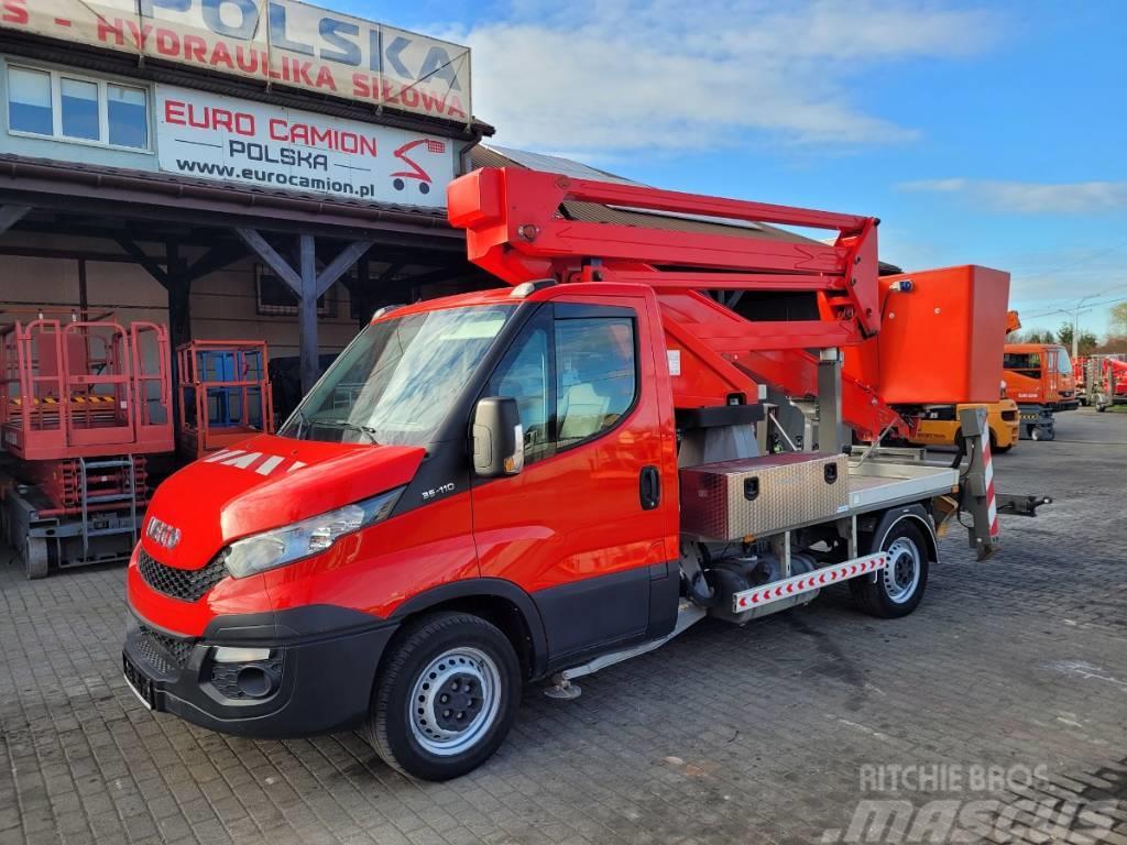 Iveco 35S11 - 18 m Comet 18/2/7.5 HQ full hydraulic! Truck mounted aerial platforms