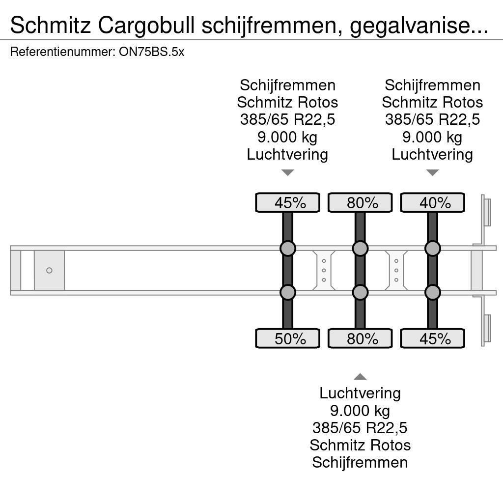 Schmitz Cargobull schijfremmen, gegalvaniseerd, Huckepack, rongpotte Curtainsider semi-trailers