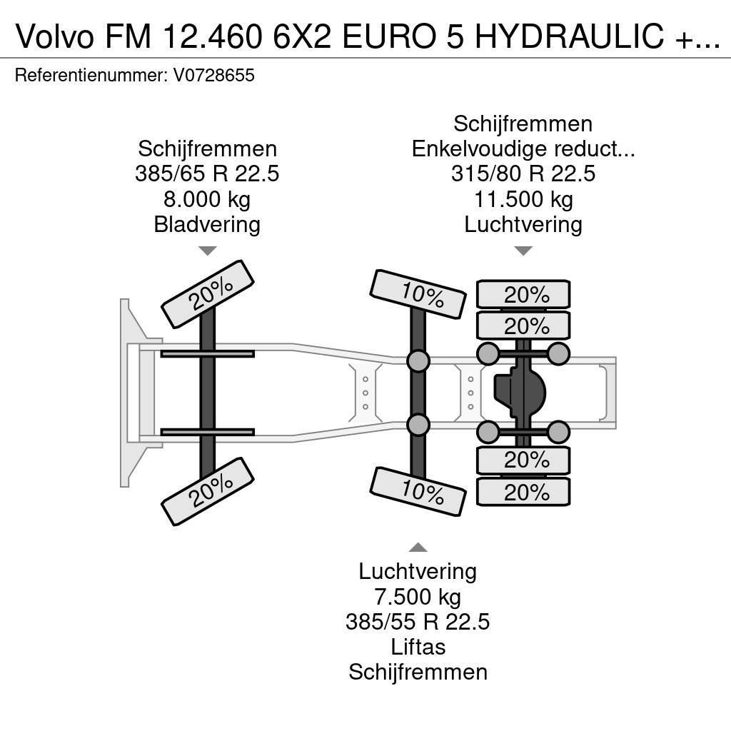 Volvo FM 12.460 6X2 EURO 5 HYDRAULIC + i-Shift APK Truck Tractor Units