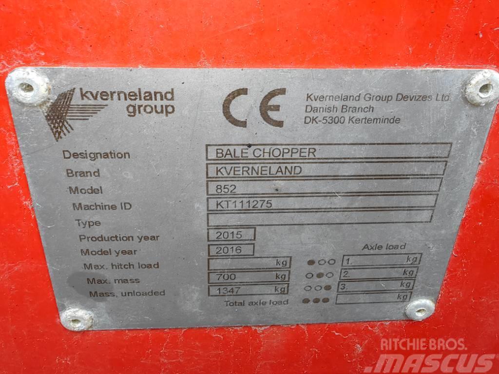Kverneland 852 Bale shredders, cutters and unrollers