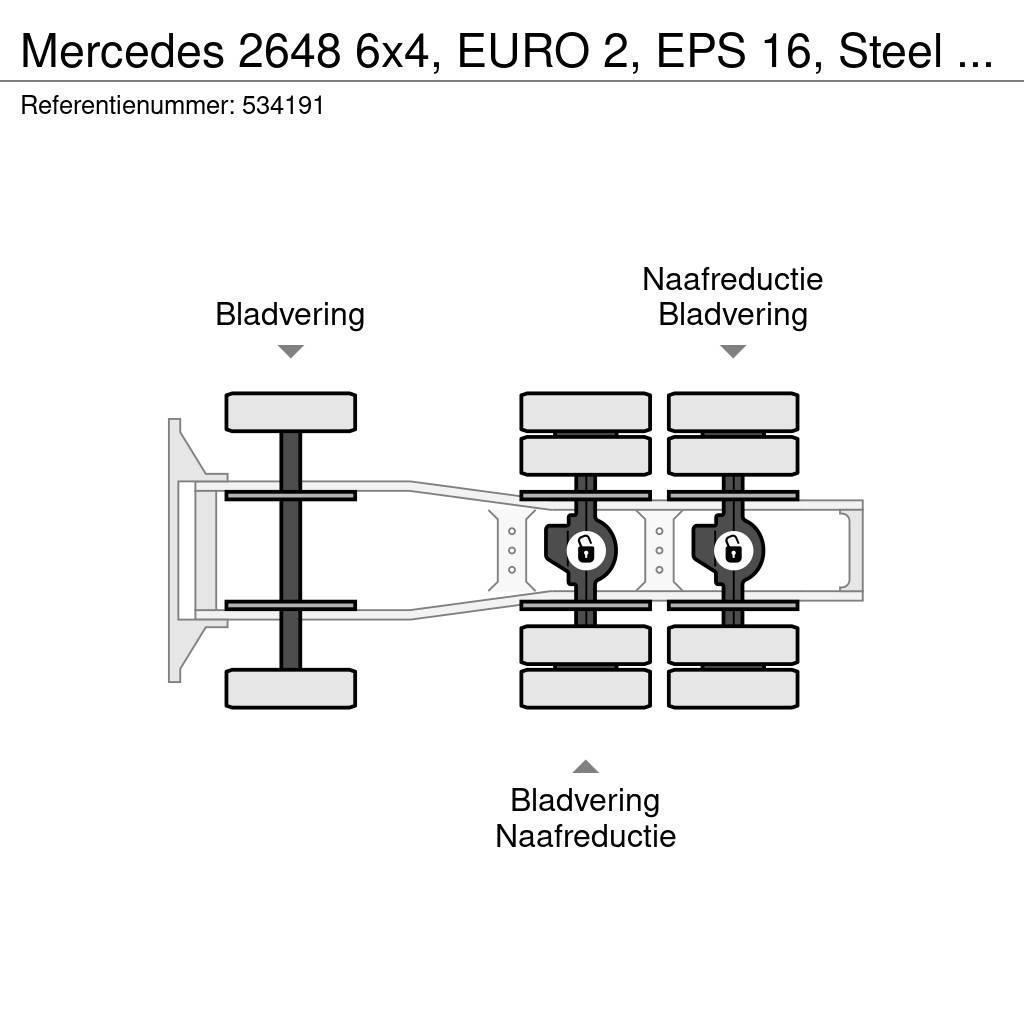 Mercedes-Benz 2648 6x4, EURO 2, EPS 16, Steel Suspension Truck Tractor Units