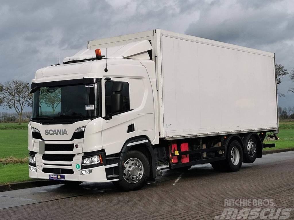 Scania P410 6x2 retarder 2t lift Van Body Trucks