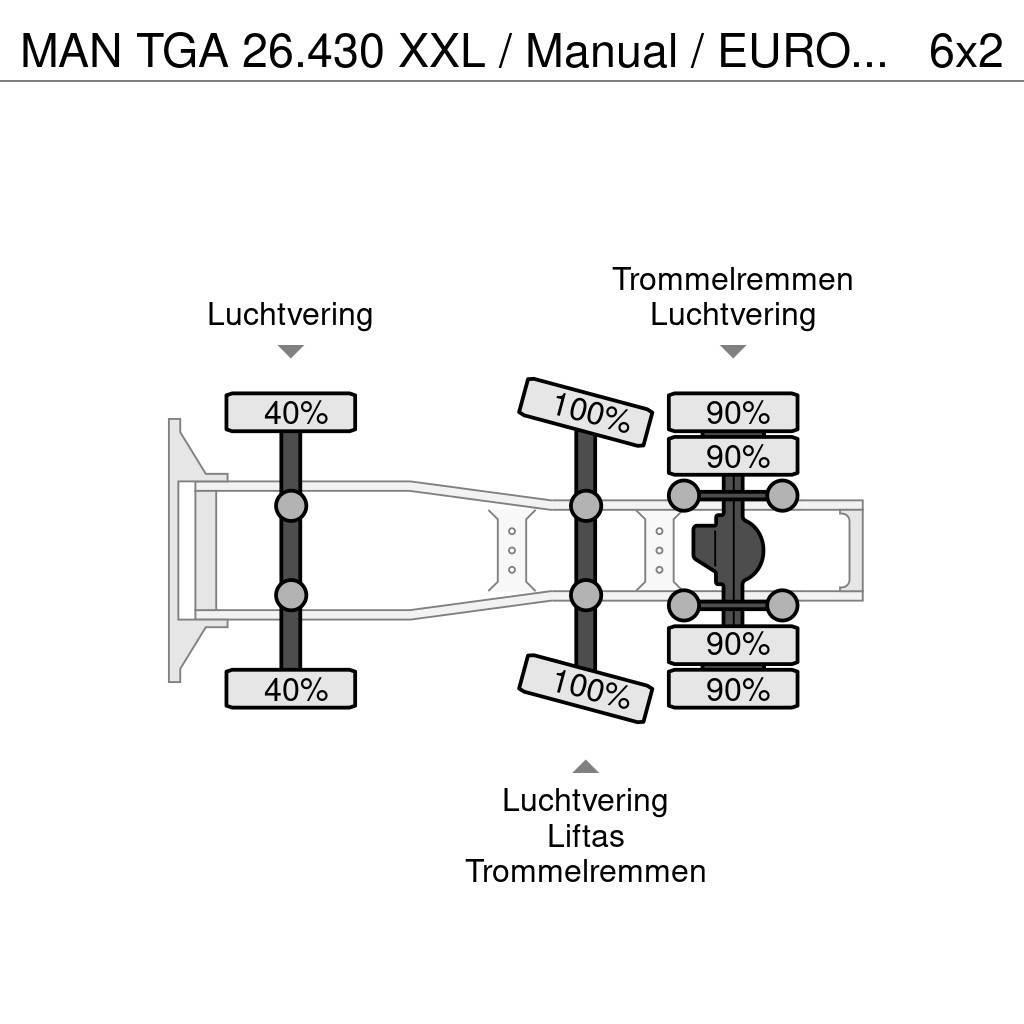 MAN TGA 26.430 XXL / Manual / EURO 3 / Airco / Hydraul Truck Tractor Units