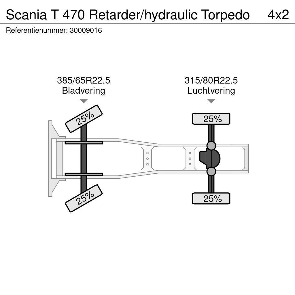 Scania T 470 Retarder/hydraulic Torpedo Truck Tractor Units
