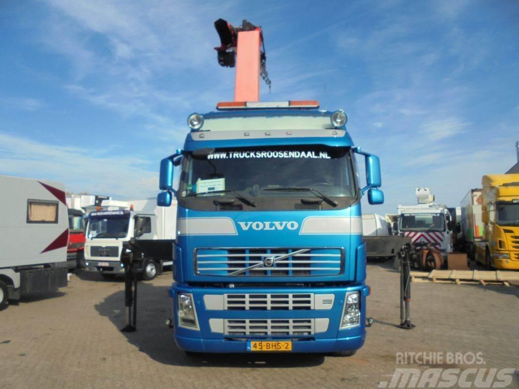 Volvo FH 520 + EURO 5 + PALFINGER PK 36002 CRANE + Manua Flatbed/Dropside trucks