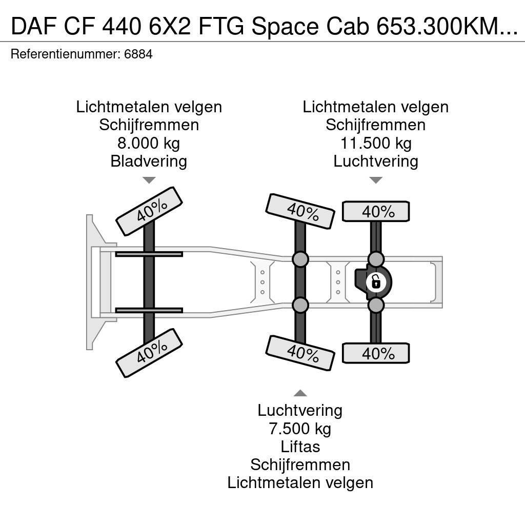 DAF CF 440 6X2 FTG Space Cab 653.300KM LED ACC NL Truc Truck Tractor Units