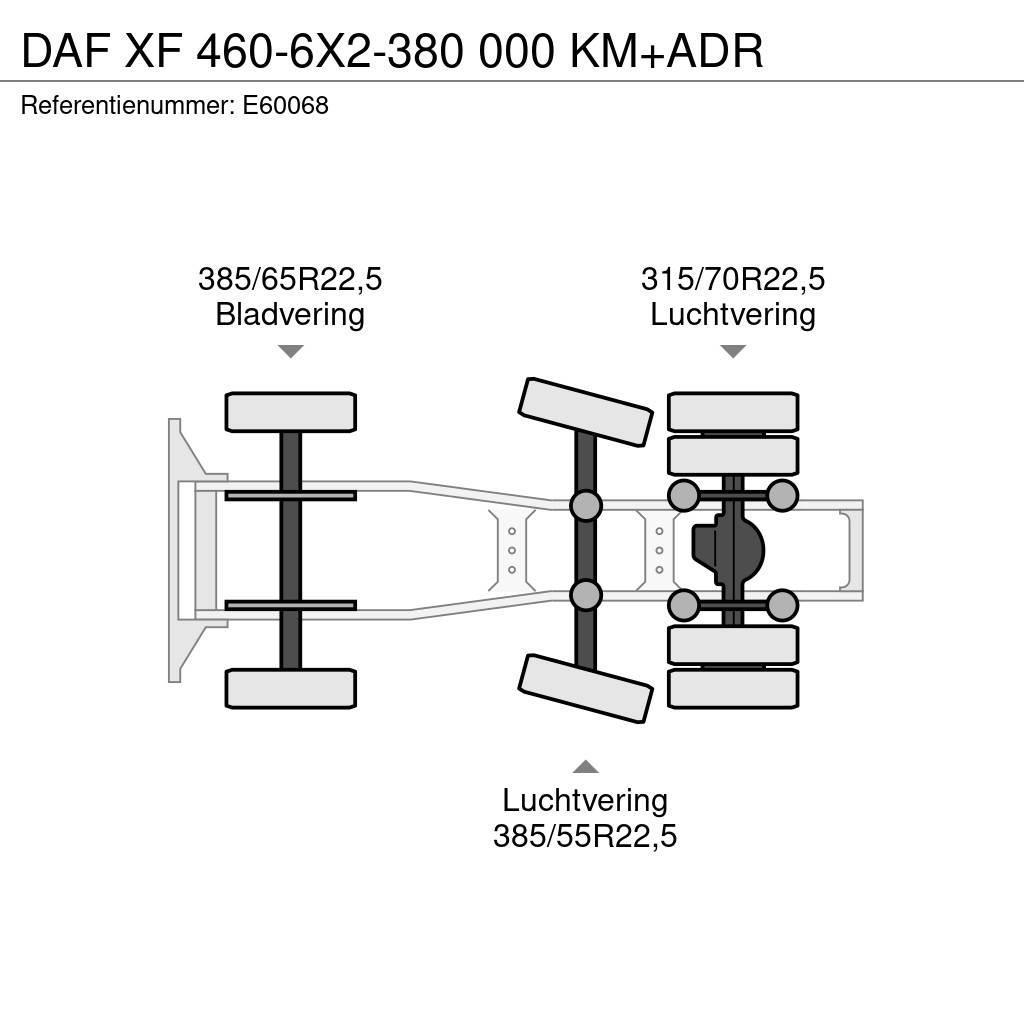 DAF XF 460-6X2-380 000 KM+ADR Truck Tractor Units