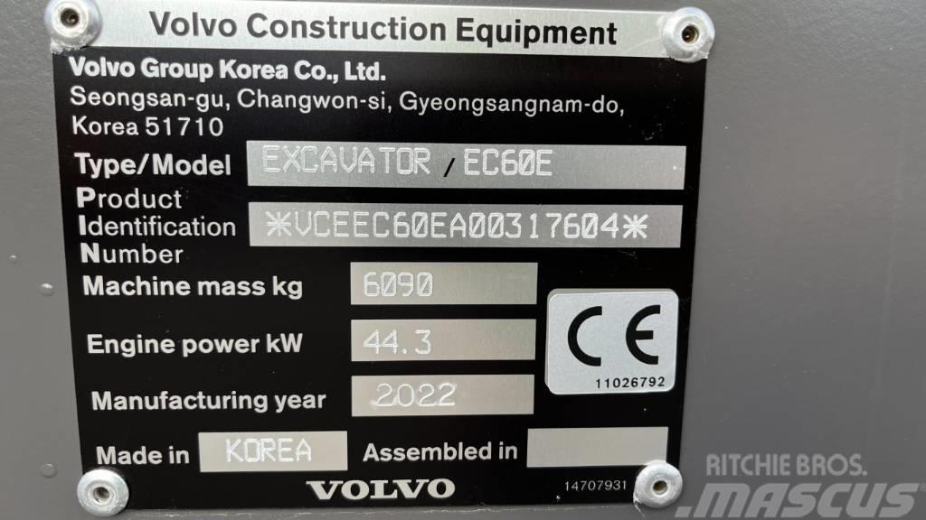 Volvo EC60E Mini excavators < 7t