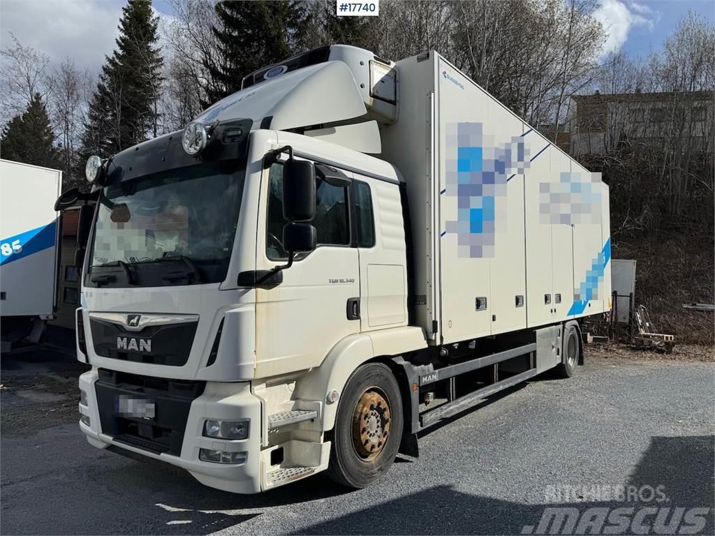 MAN TGM 18.340 4x2 box truck w/ Factory new engine. Fu Van Body Trucks