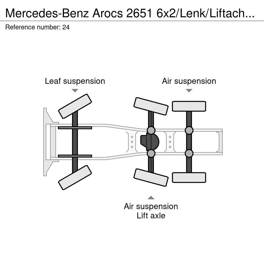 Mercedes-Benz Arocs 2651 6x2/Lenk/Liftachse/ Eu6/282 tkm Truck Tractor Units