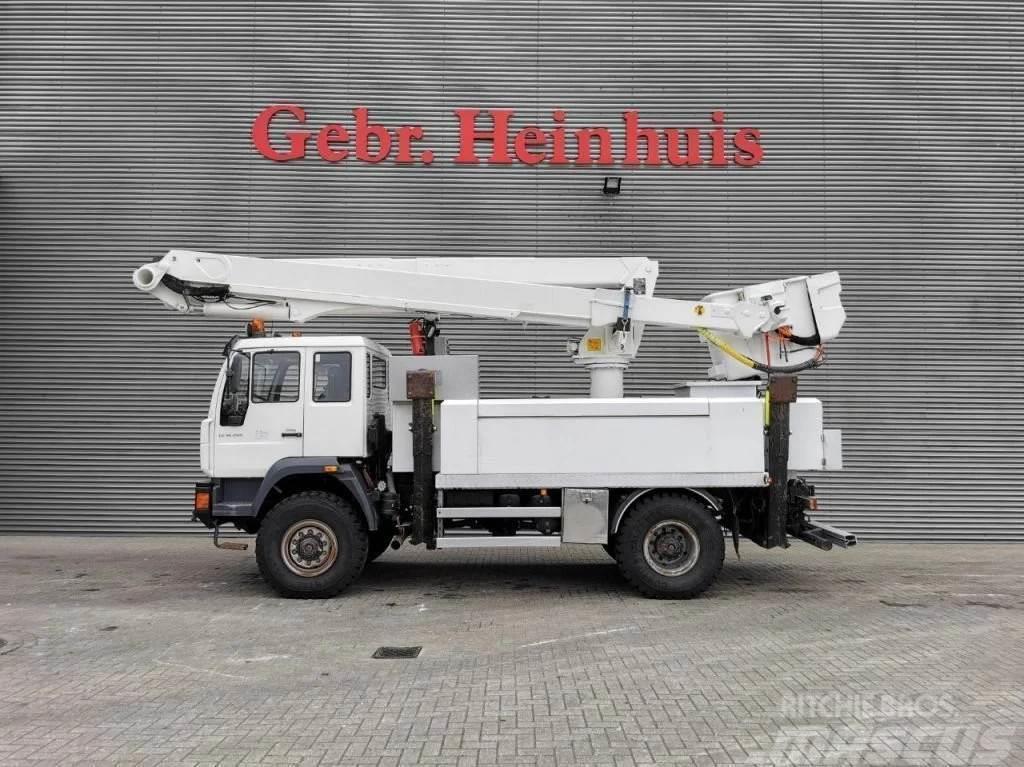 Altec TA 60 20.3 meter 46 kV Isolated MAN LE 18.280 4x4 Truck mounted aerial platforms