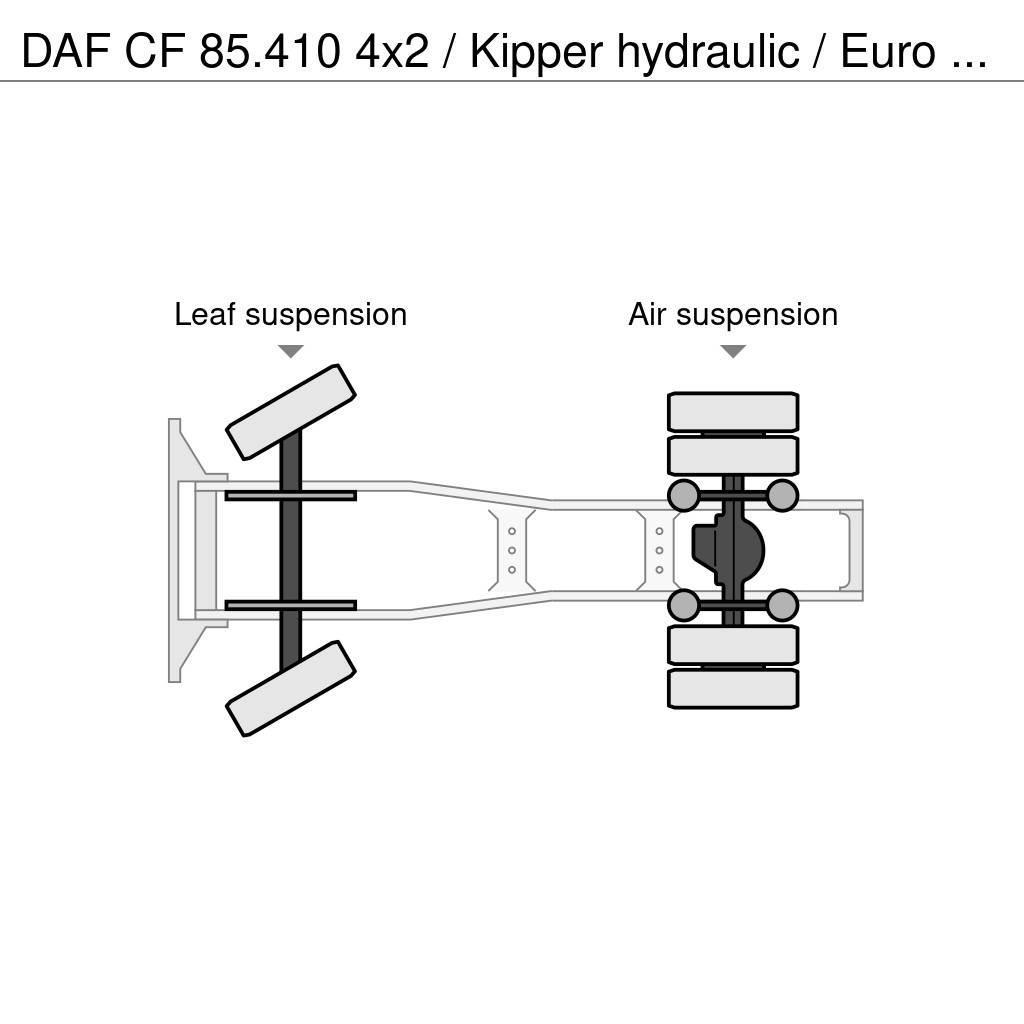 DAF CF 85.410 4x2 / Kipper hydraulic / Euro 5 / Only 4 Truck Tractor Units