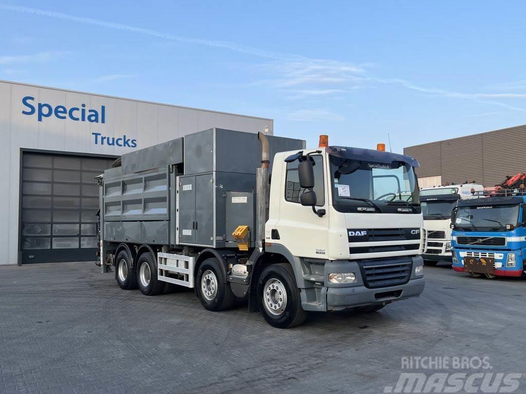 DAF CF 85.410 8x4 Euro 5 + MTS (4A11T 36.000V) Saugbag Sewage disposal Trucks
