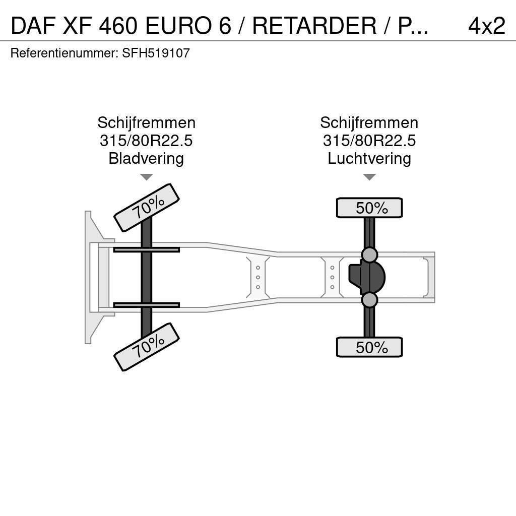 DAF XF 460 EURO 6 / RETARDER / PTO / AIRCO Truck Tractor Units