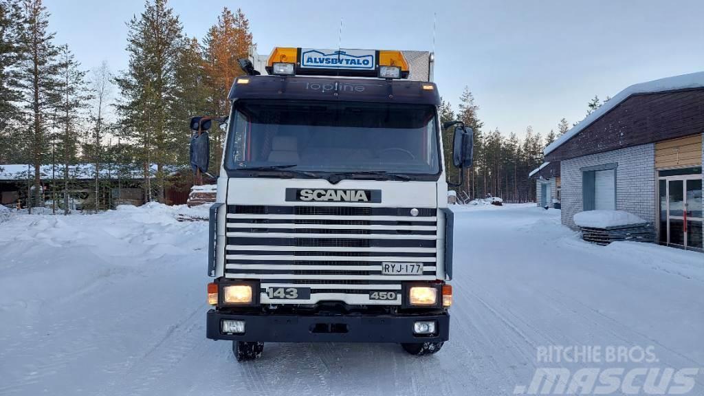Scania 143 450 Asuntokuorma-auto Van Body Trucks