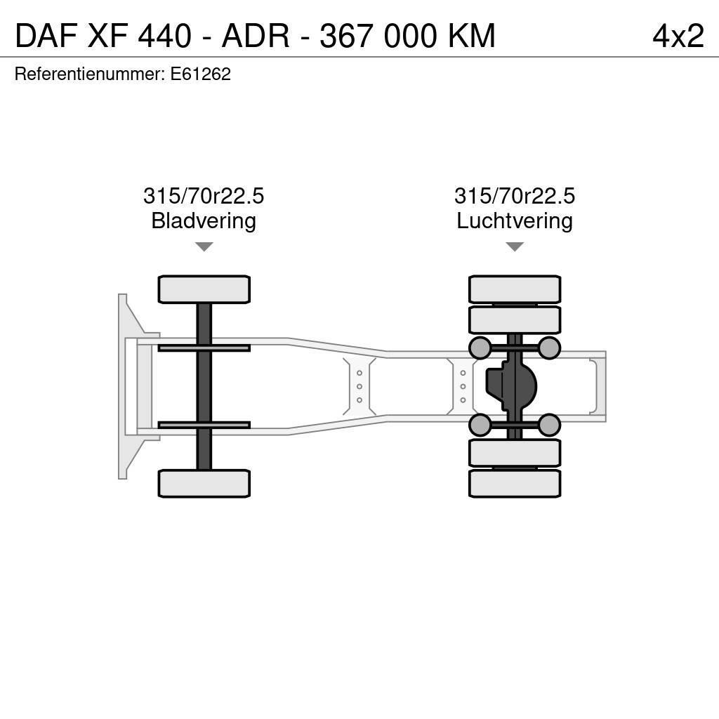 DAF XF 440 - ADR - 367 000 KM Truck Tractor Units
