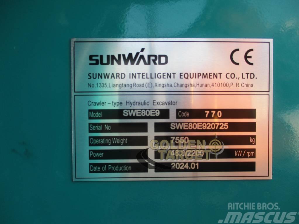 Sunward SWE80E9 Mini Hydraulic Excavator Mini excavators < 7t