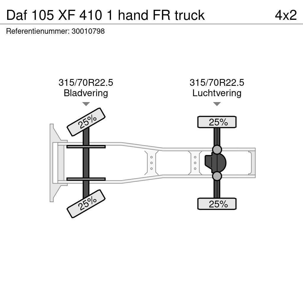 DAF 105 XF 410 1 hand FR truck Truck Tractor Units