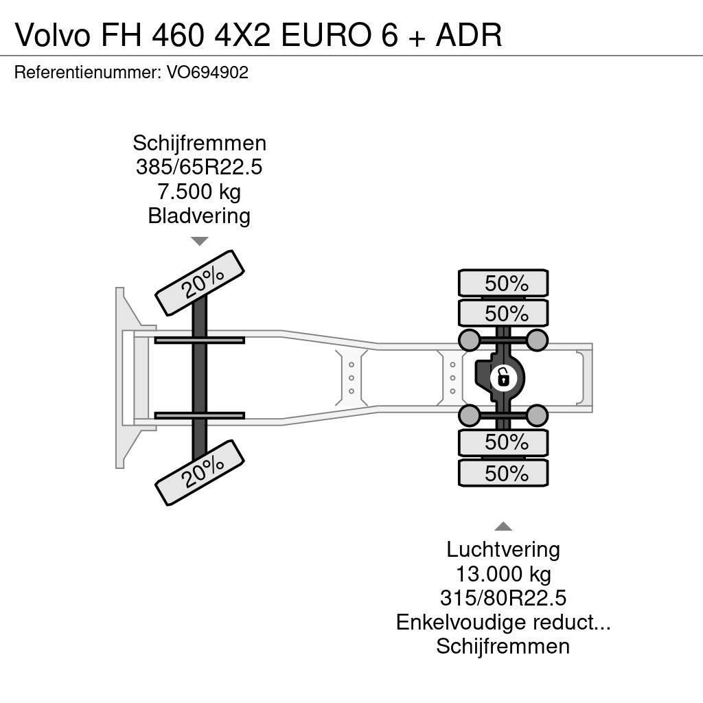 Volvo FH 460 4X2 EURO 6 + ADR Truck Tractor Units