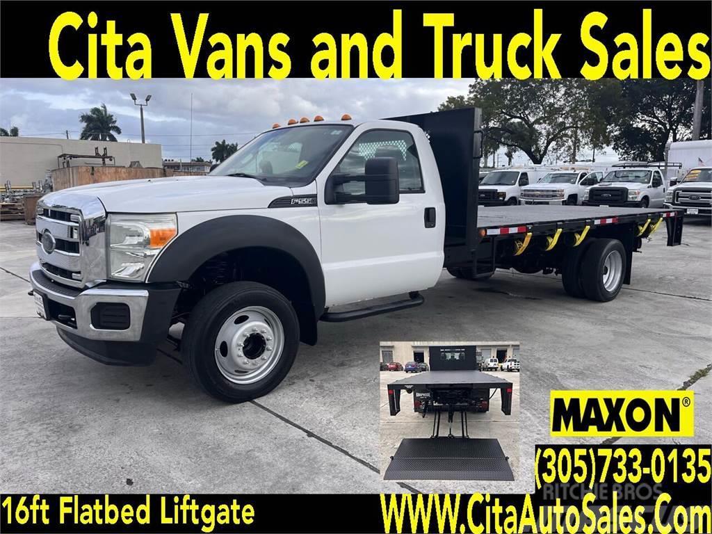 Ford F550 SD 16 FT *FLATBED* *LIFTGATE* F-550 *FLAT BED Flatbed/Dropside trucks